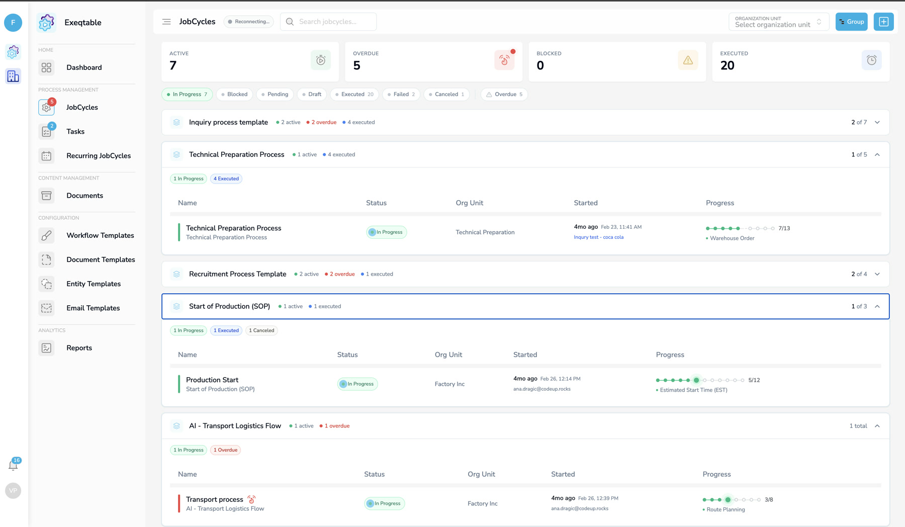 JobCycles live board (demo data)